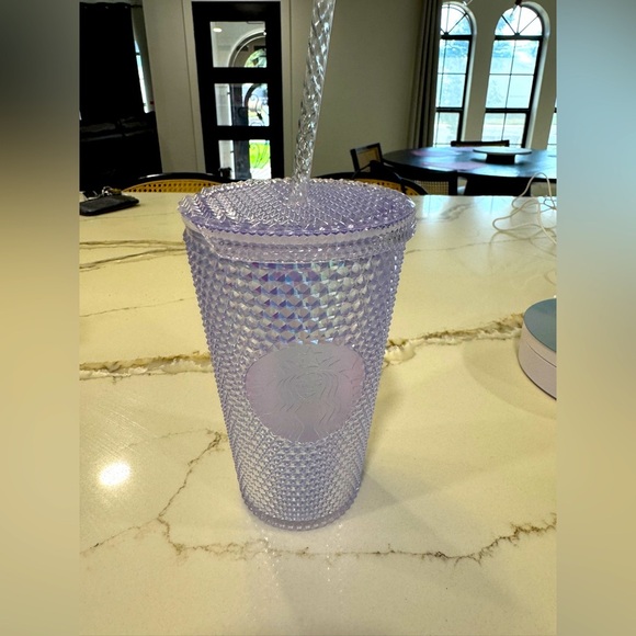 Starbucks Other - Starbucks Lavender Studded Tumbler 16oz - Gently Used, Minor Lid Damage